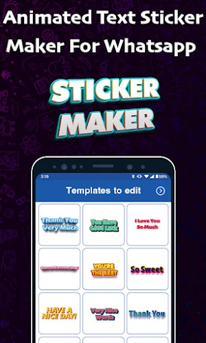 Animated Text Maker WASticker Screenshot 0