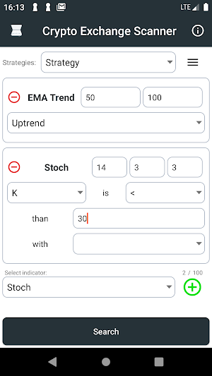Crypto scanner strategy Screenshot 2