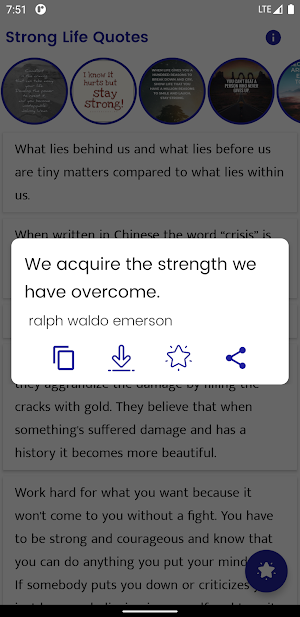 Strong Life Quotes and Sayings Screenshot 3