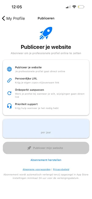 ZZP CV Screenshot 0