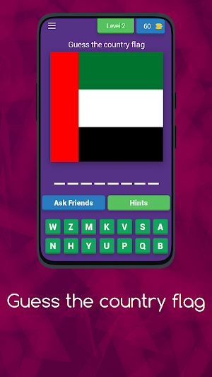 Guess The Flags Smart Quiz Screenshot 2