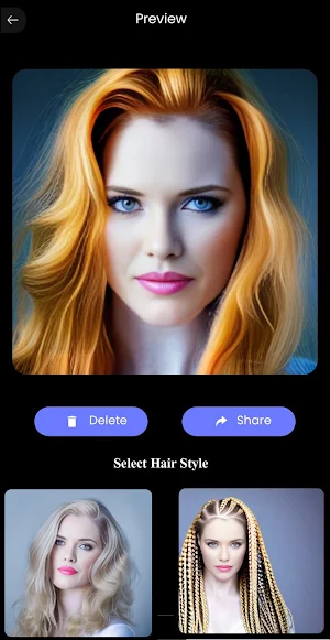 AI Hair Style & Face Changer Screenshot 1