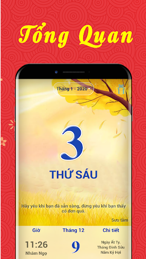 Lịch Vạn Niên 2020 - Lịch Âm 2020 Screenshot 3