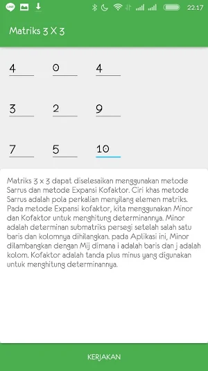 Determinant Matrix Calculator with steps Screenshot 3