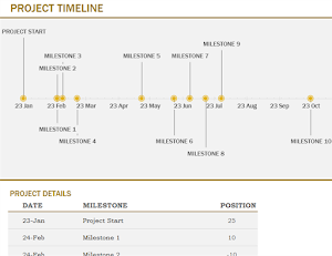 Professional Timeline Template Screenshot 1