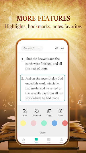Bible - Study, Audio & Quiz Screenshot 2
