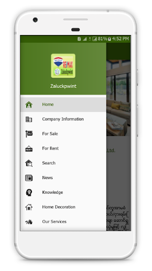 Zaluckpwint Real Estate Screenshot 1