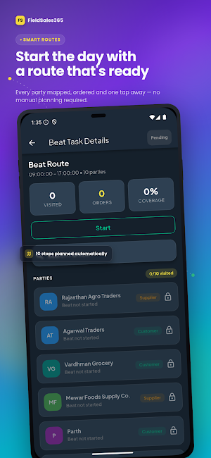 Field Sales 365-Sales Tracker Screenshot 1