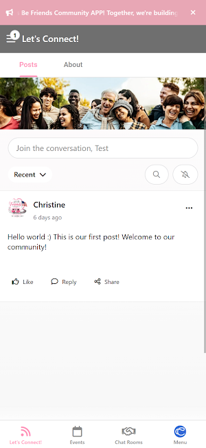 Lets Be Friends Community Screenshot 0