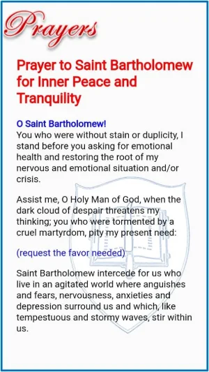 Saint Bartholomew Devotion Screenshot 2