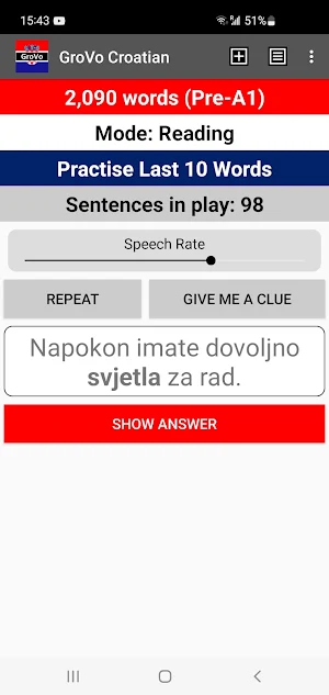 GroVo Croatian Screenshot 0