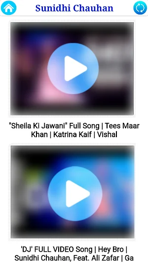 Sunidhi Chauhan All Video Song Screenshot 1