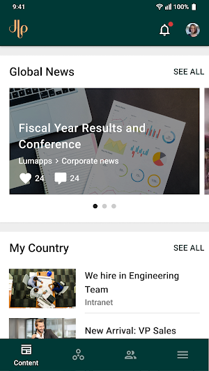 JLP Intranet Screenshot 0