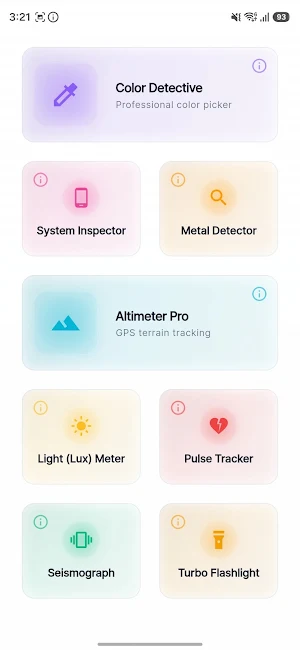 Sensor Toolkit – Smart Tools Screenshot 1
