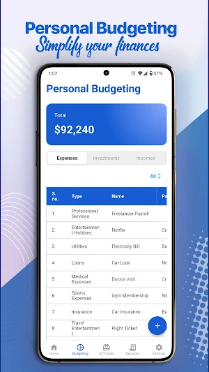 Tenforty - Finance Tracker Screenshot 2