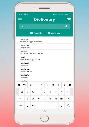 English Norwegian Dictionary Screenshot 3