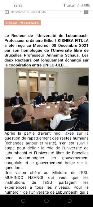 Lubumbashi News Screenshot 1