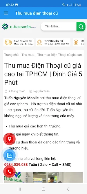 Thu mua điện thoại cũ Screenshot 0