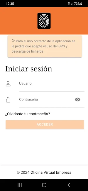 Oficina Virtual Empresa Screenshot 0