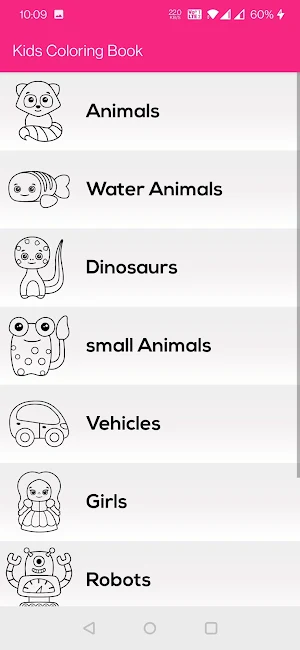 Kids Drawings Coloring Book Screenshot 1