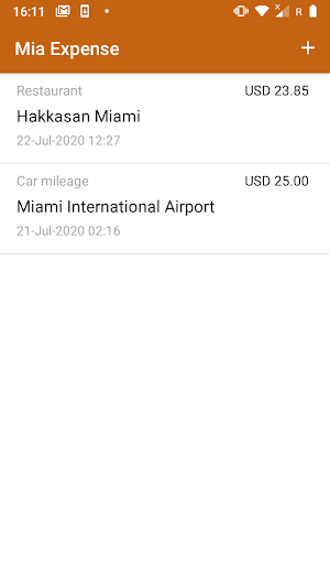 Mia Expense Screenshot 0