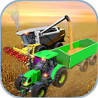 Tractor Farming Game Harvester