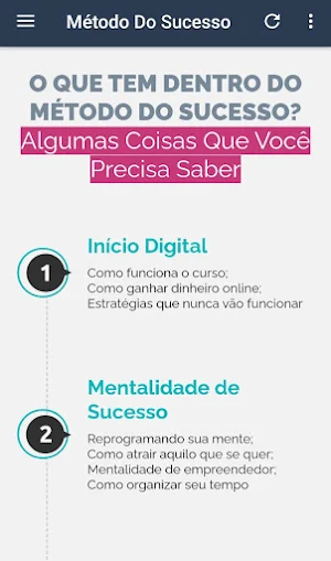 Ganhe Dinheiro Online - Método Do Sucesso Screenshot 0