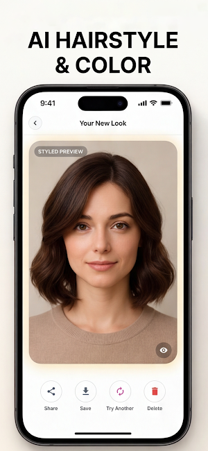 HairCut: AI Hairstyle & Color Screenshot 0