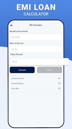 Simple EMI Loan Calculator Screenshot 2