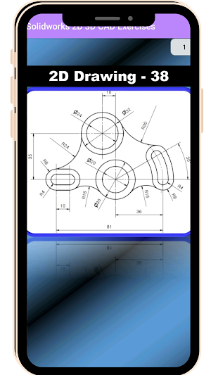 SolidWorks 2D 3D CAD Exercises Screenshot 1