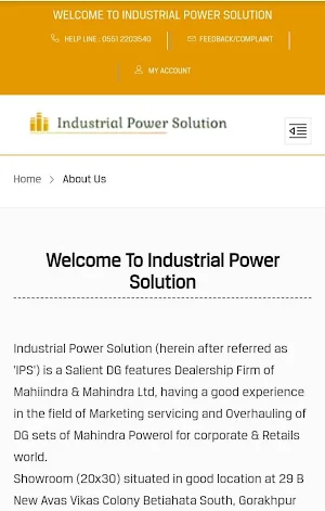 Industrial Power Solution Screenshot 1