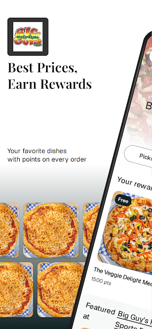 Big Guy's Pizza, Pasta Screenshot 0