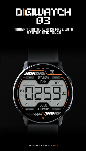 DigiWatch WatchFace 03 Screenshot 1