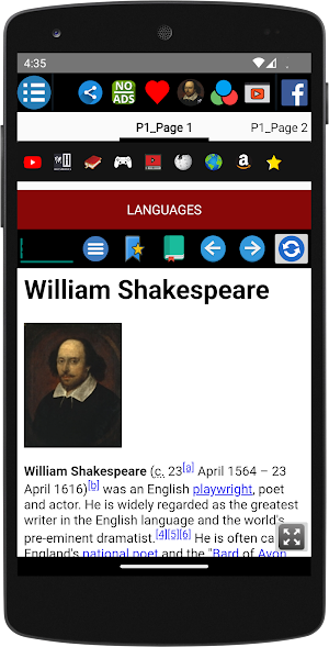 William Shakespeare -Biography screenshot 2