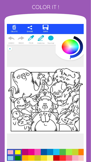 Monster Graffiti Coloring Book Screenshot 3