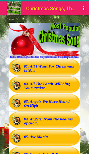 Popular Christmas Songs Screenshot 2