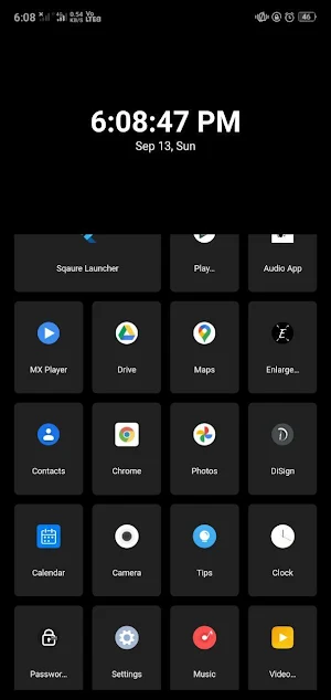 Square Pixel - Minimalist Launcher Screenshot 1