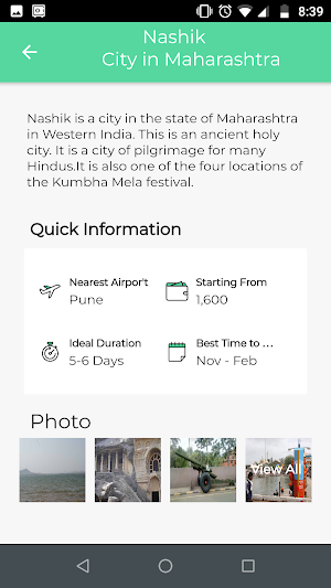 Nashik Travel Guide Screenshot 1