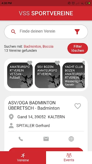 VSS Sportvereine Screenshot 0