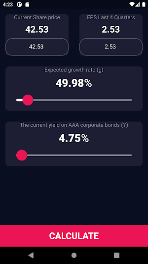 Graham Future Value Calculator Screenshot 1