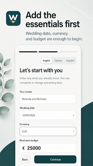 WedBalance: Wedding Budget Screenshot 1