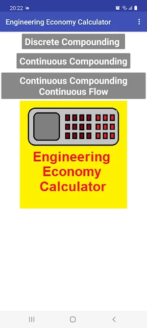 Engineering Economy calculator Screenshot 0
