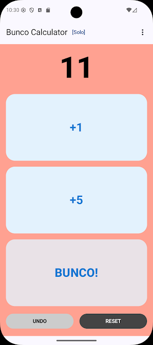 Bunco Calculator Screenshot 2