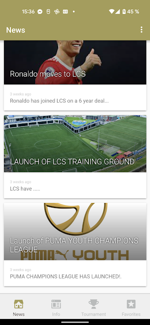 Puma Youth Champions League Screenshot 0