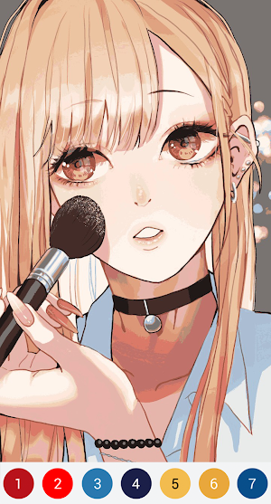Anime Pixel - Color By Number Screenshot 2