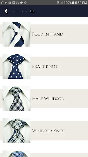 How To Tie A Tie Knot - True Tie Screenshot 2