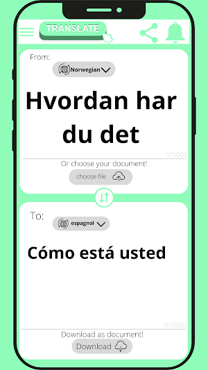 Spanish - Norwegian Translator Screenshot 2