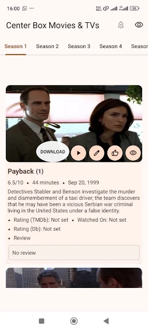 Center Box Movies & TVs Screenshot 0