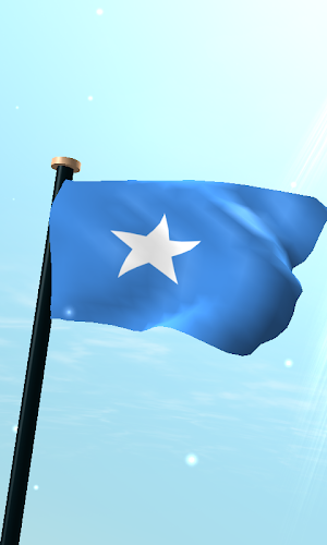 Somalia Flag 3D Free Wallpaper Screenshot 0