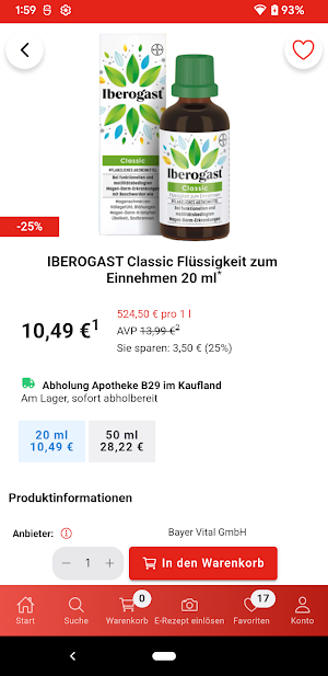 Apotheke B29 Shop & E-Rezept Screenshot 3